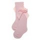 Детски чорапи до коляно с панделка в розово за момиче