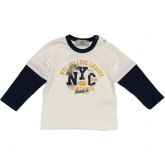 Baby boy blouse for "NYC" on Bikkembergs