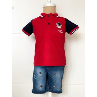 Children's blouse and jeans for boy "Bear"