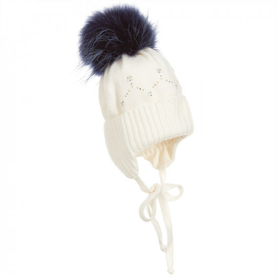 Детска зимна плетена шапка за момиче  на Jamiks