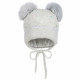 Бебешка зимна плетена шапка с помпони на Jamiks