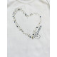 Блуза "Сърце" с камъни на Chicco EDELWEISS