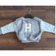 Детска пухена блуза в сиво за момиче H&H