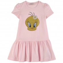 Children's dress in pink Tweety