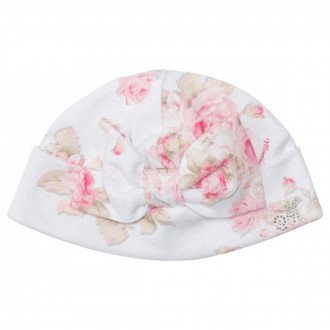  Baby cotton hat "Roses"