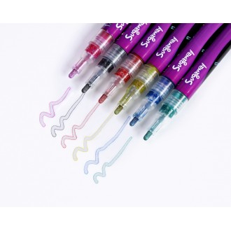 Colored outline markers