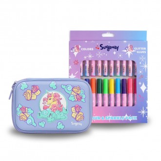 Toiletry kit with felt-tip pens Unicorn