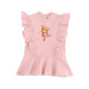 Бебешка зимна рокля в розово "Мече" 