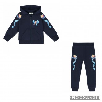 Baby sports team blue "Flowers"