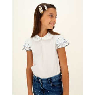 Children's shirt for a girl with crystals