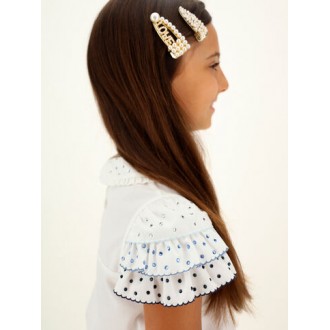 Children's shirt for a girl with crystals