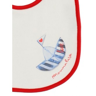 Baby bib for a boy "Boat" Baby bib for a boy "Boat"