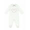 Baby cotton romper for girl "Heart"