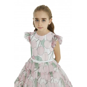 Children's formal dress Cherries