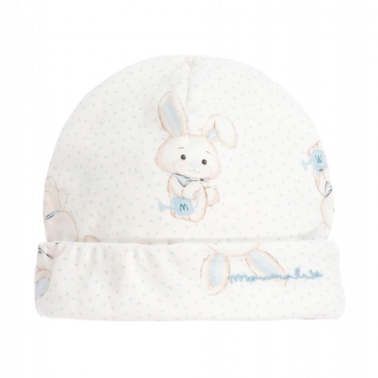 Бебешка памучна шапка "Зайче"
