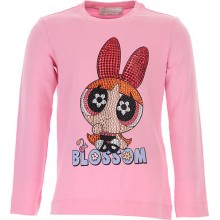 Детска памучна блуза в розово "Powerpuff"