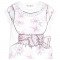 Summer blouse for girl with print dress