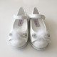 Детски официални обувки за момиче в бяло