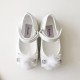 Детски официални обувки за момиче в бяло 