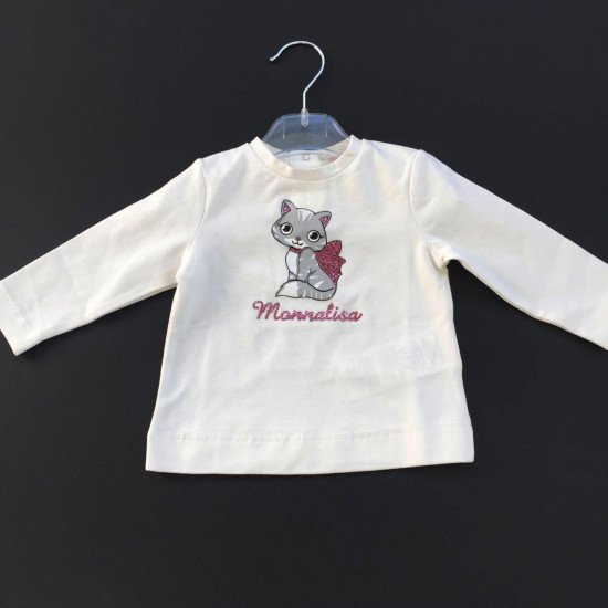 Бебешка блуза за момиче "Meow" на MONNALISA