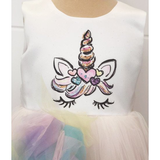 Детска официална рокля "Еднорог" 