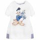 Детска лятна рокля в бяло с дантела Donald Duck