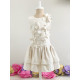 Детска лятна рокля на цветя в златисто Piccole