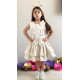 Детска лятна рокля на цветя в златисто Piccole
