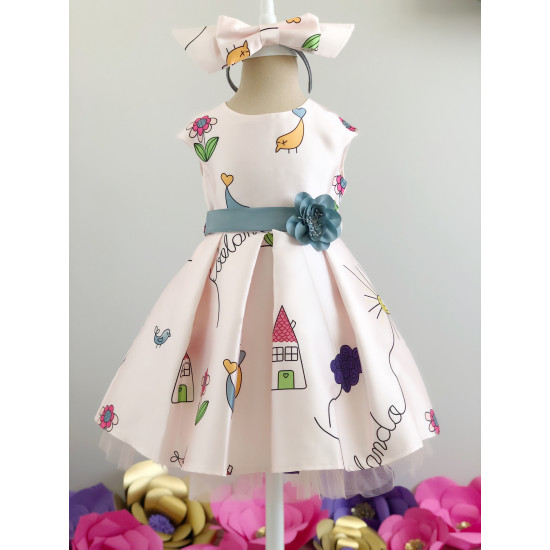 Детска официална рокля "Пиленца" Piccole